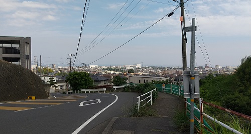 諏訪町平和坂からの眺め